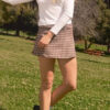 Plaid Whirl Skort